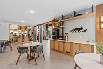 Complimentary coffee bar